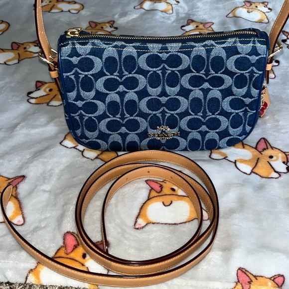 Coach Handbags - Coach Kailey Denim Shoulder Bag